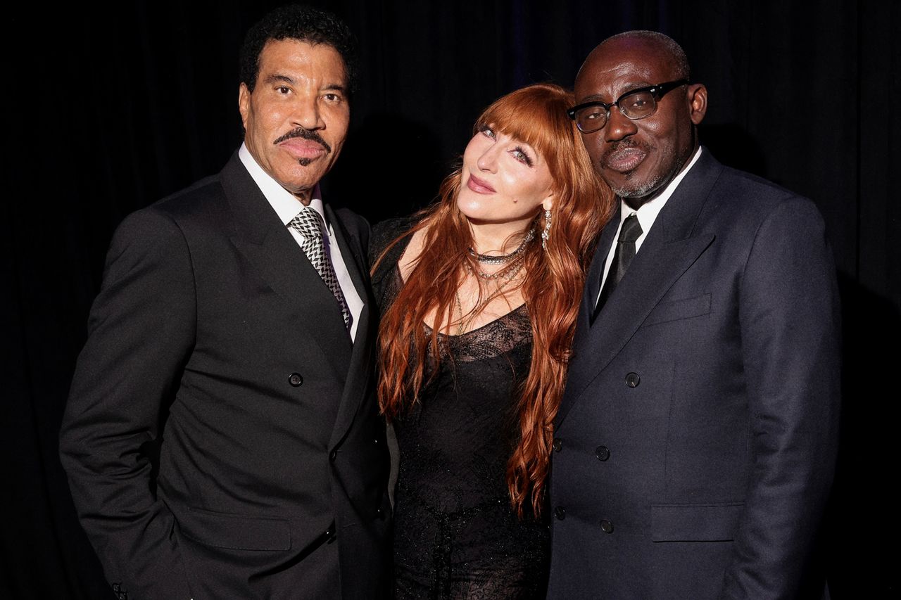 Lionel Richie, Charlotte Tilbury, Edward EnninfulCredit: BFA