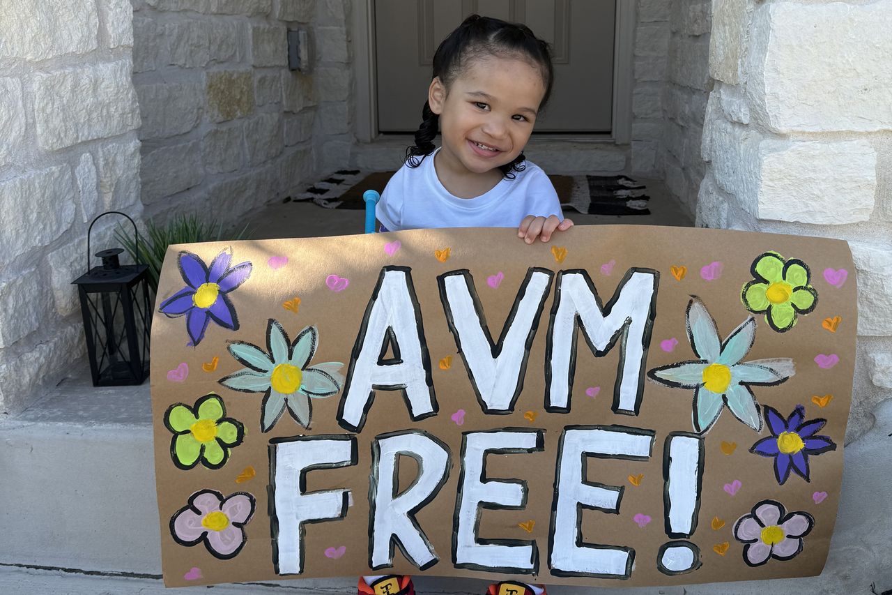 Two-year-old Milah ran around playing and jumping in-and-out of an inflatable pool at her dad's birthday party. When she woke from a nap, she couldn't stand, and when her parents had her walk, she limped. Her parents took her to the emergency room thinking maybe she had a sprained ankle. The next day, she couldn't even sit up, and soon she was paralyzed waist down. She was diagnosed with a spinal AVM. She had an 8-hour surgery, then months of rehab learning to walk again. Milah Faciane in September 2025Credit: Courtesy of Linda Huynh and Blake Faciane
