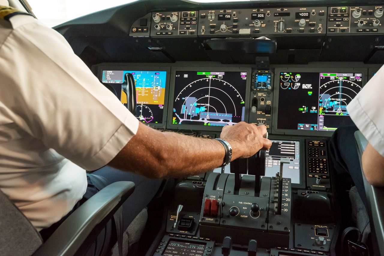 Two pilots in cockpit (stock image)Credit: Getty