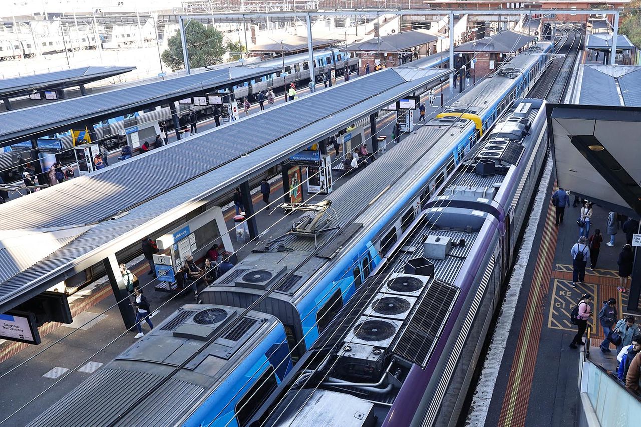 The North Melbourne train station in AustraliaCredit: Ye Myo Khant/SOPA Images/LightRocket via Getty I