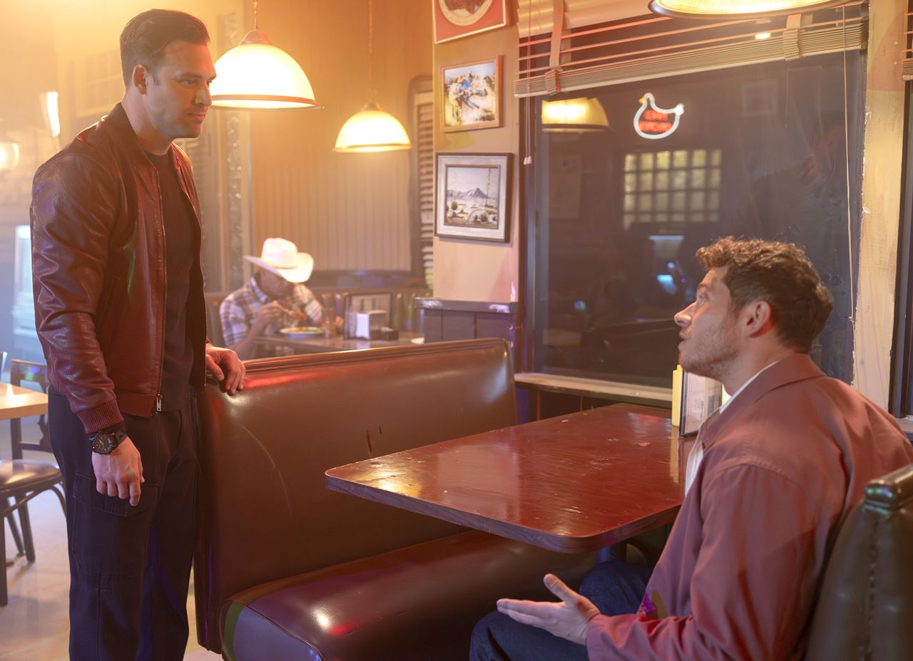 Ryan Guzman (left) and Oliver Stark on '9-1-1'Credit: Disney/Christopher Willard