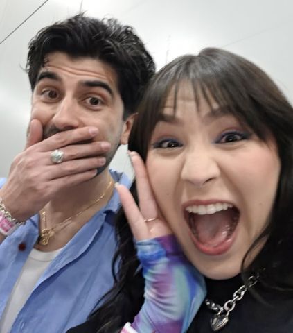 Lucas Carvalho and Patricia Leda on May 13, 2026 in São PauloCredit: @sublinhando/Instagram