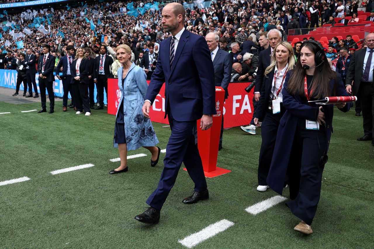 Prince William at the Emirates FA Cup Final match on May 16.Credit: Eddie Keogh - The FA/The FA via Getty