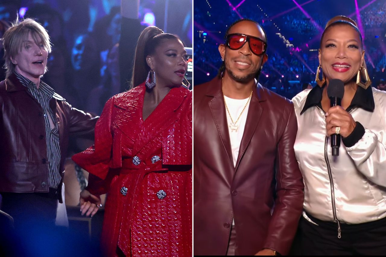 John Rzeznik and Queen Latifah; Ludacris and Queen LatifahCredit: Ethan Miller/Getty; CBS