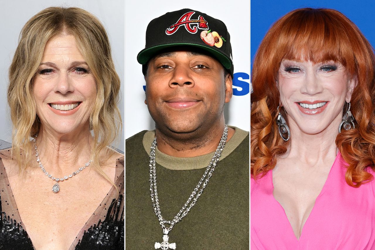 Rita Wilson, Kenan Thompson and Kathy GriffinCredit: Neilson Barnard/Getty; Slaven Vlasic/Getty;Frazer Harrison/Getty