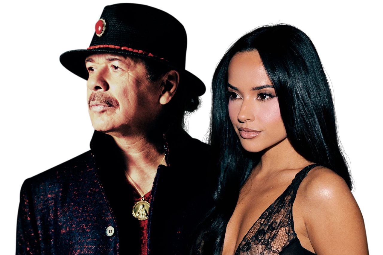 Carlos Santana and Becky GCredit: Courtesy of Sony Music