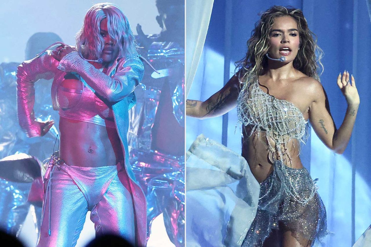 Teyana Taylor and Karol GCredit: VALERIE MACON / AFP via Getty (2)