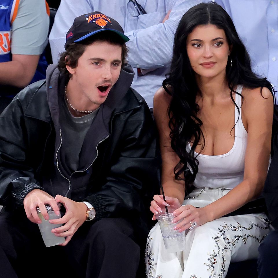Timothée Chalamet and Kylie JennerCredit: Brad Penner-Imagn Images