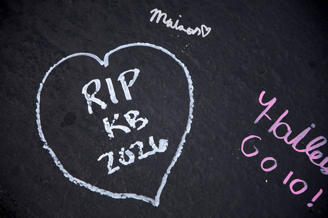 A detail view of a hand written message on the grid in memory of Kyle Busch, who passed away suddenly at the age of 41 prior to the NASCAR Cup Series Coca-Cola 600 at Charlotte Motor Speedway on May 24, 2026 in Concord, North Carolina. A handwritten message on the grid at the Coca-Cola 600 in memory of Kyle BuschCredit: Jonathan Bachman/Getty