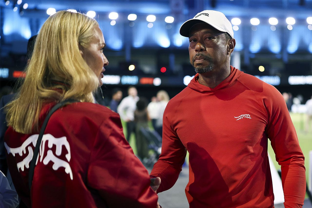 Vanessa Trump and Tiger Woods on March 17, 2026Credit: James Gilbert/TGL/TGL Golf via Getty
