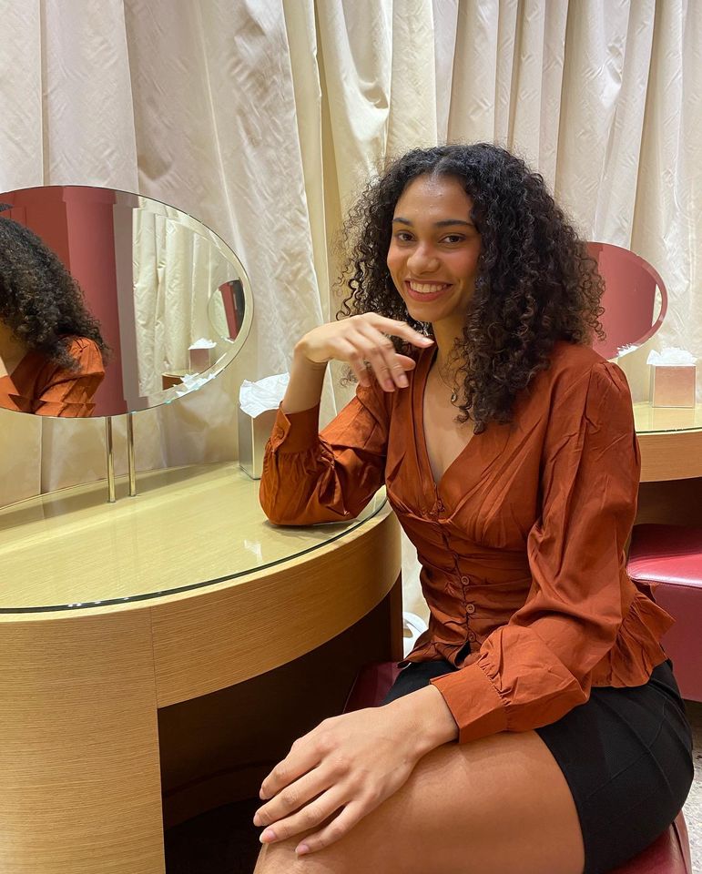 Eve Wembanyama smiles and poses for a photo.Credit: Eve Wembanyama/ Instagram