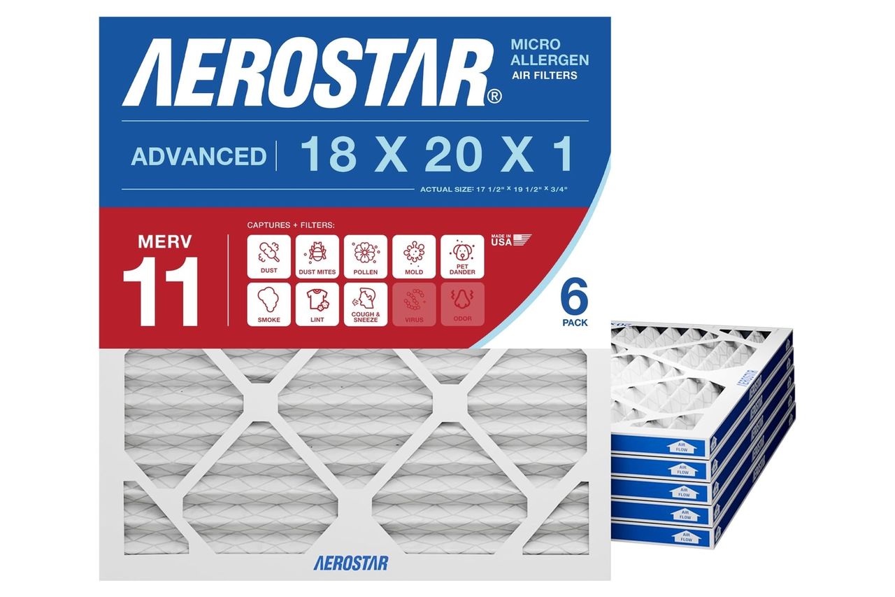 Aerostar 18x20x1 MERV 11 Air Filter Credit: Amazon