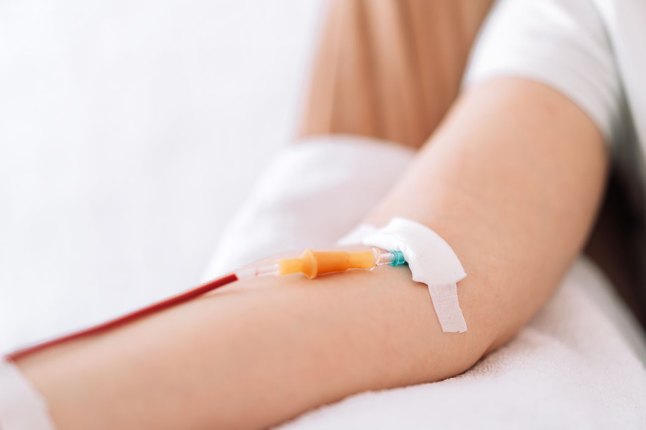 A woman giving blood (stock image).Credit: getty