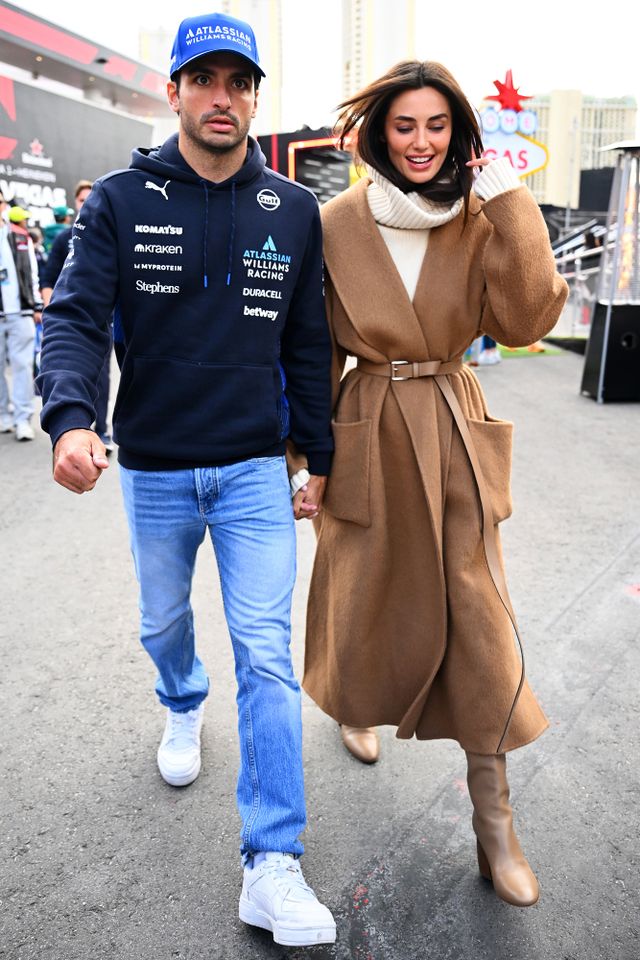 Carlos Sainz and Rebecca Donaldson at the 2025 F1 Las Vegas Grand PrixCredit: Mark Sutton - Formula 1/Formula 1 via Getty