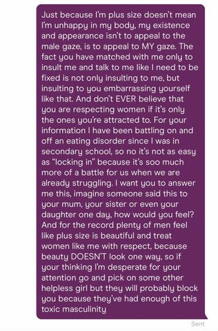 A message sent by Libby Rose Martin.Credit: Kennedy News and Media