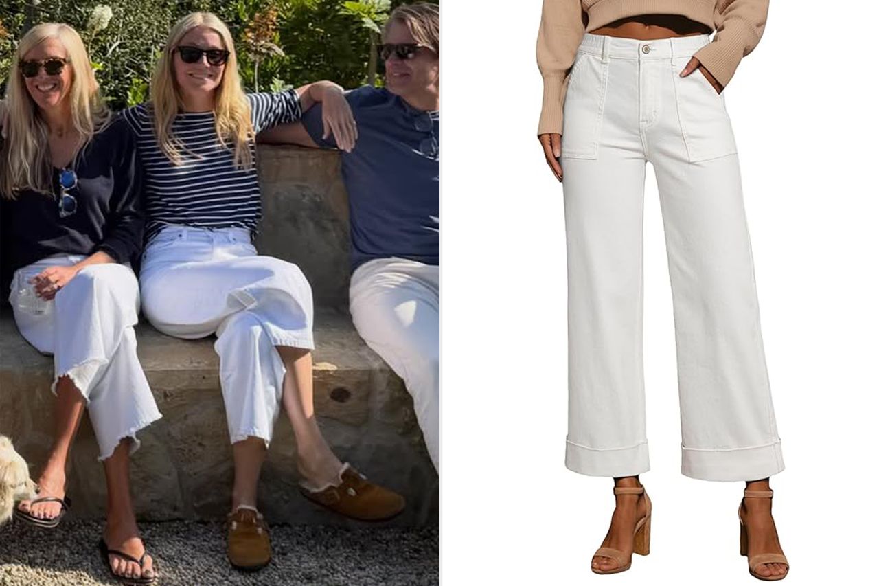Celeb Denim Trends, Gwyneth Paltrow Credit: Gwyneth Paltrow/Instagram; Amazon