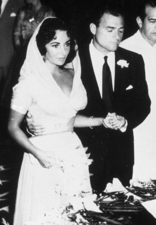 Elizabeth Taylor and Michael Todd on their wedding day in 1957.Credit: Snap/Shutterstock