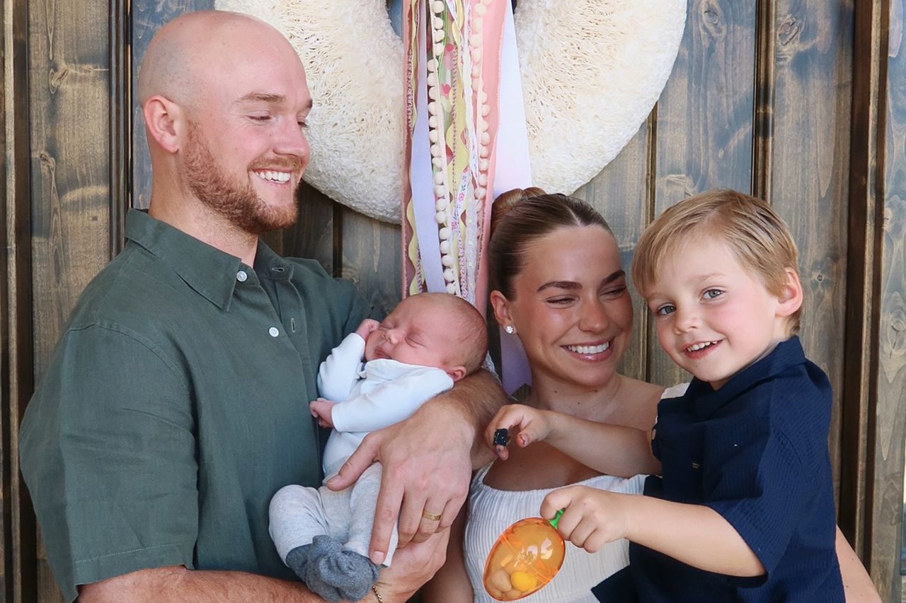 Emilie Kiser and her husband Brady Kiser with their two sons Trigg and Theodore in April 2025.Credit: Emilie Kiser/Instagram
