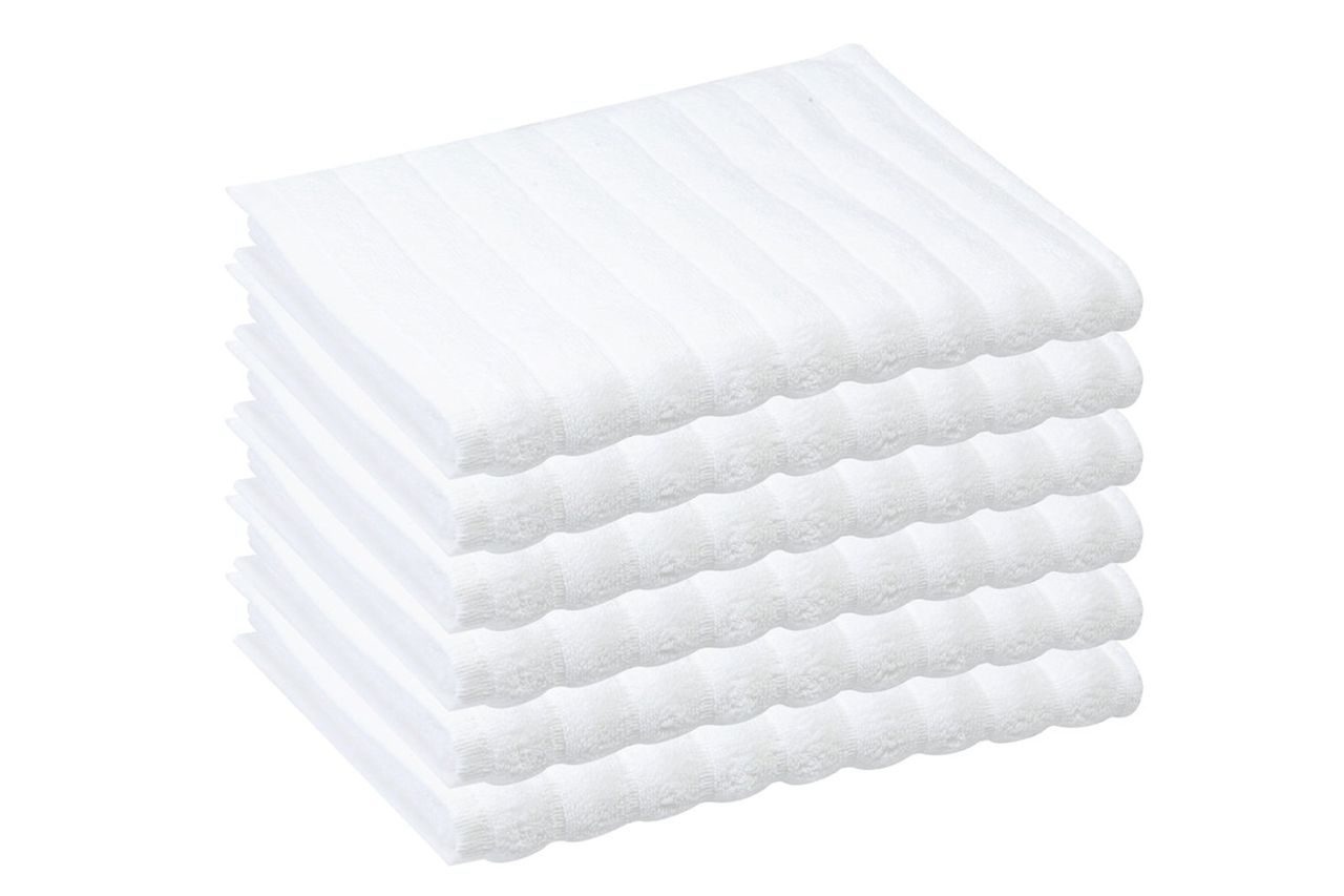 Gracie Oaks Fralick 6 Piece %100 Turkish Cotton Washcloth Set Credit: Wayfair