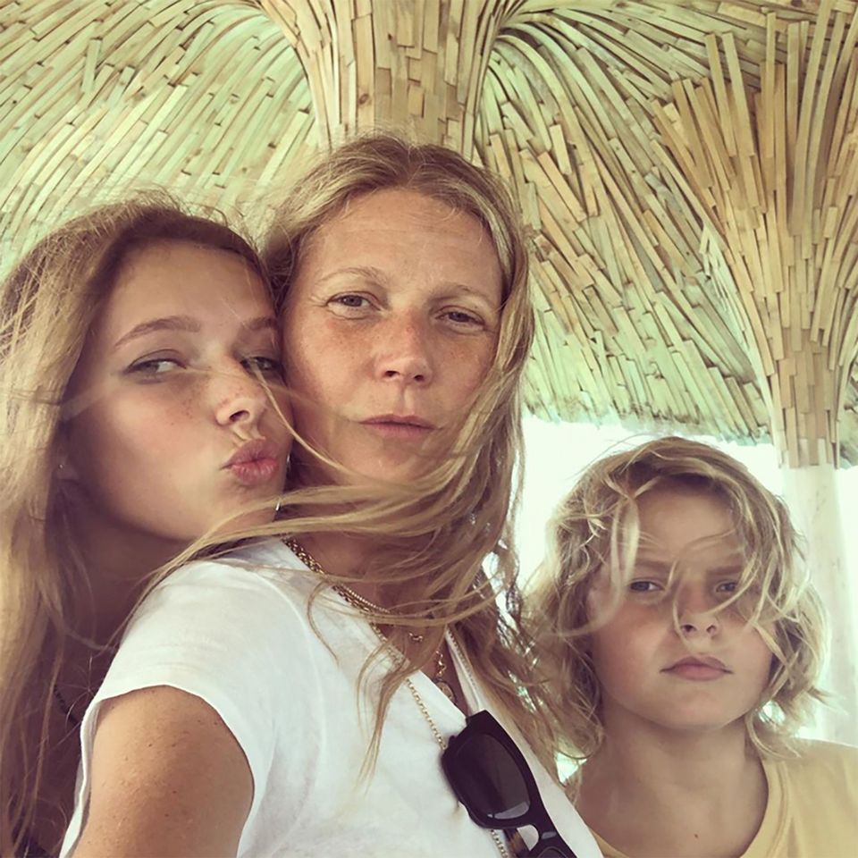 Apple Martin, Gwyneth Paltrow and Moses MartinCredit: gwyneth paltrow/instagram