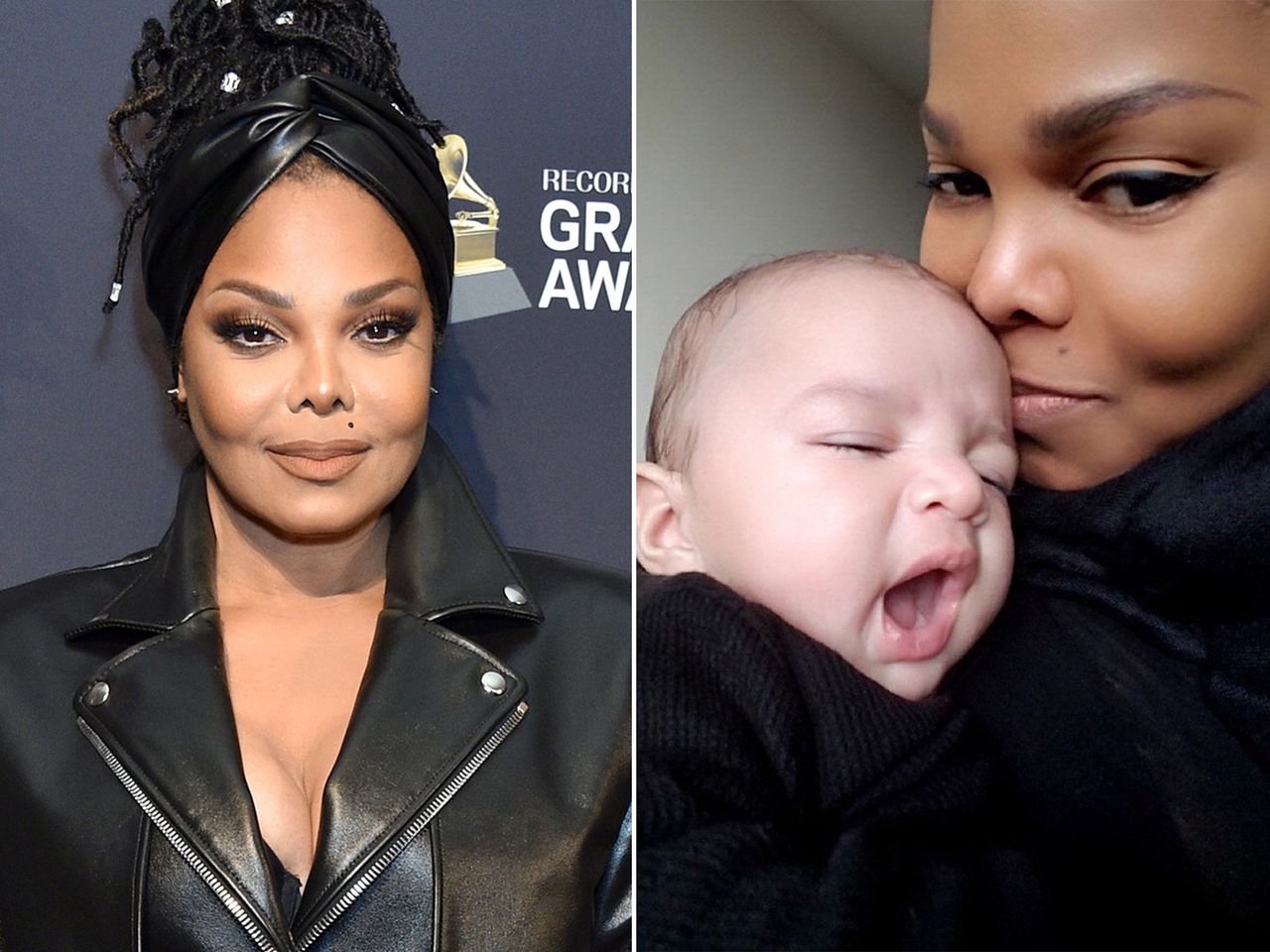 Janet Jackson on January 25, 2020 in Beverly Hills, California ; Janet Jackson with her sonCredit: Gregg DeGuire/Getty ; Janet Jackson Twitter