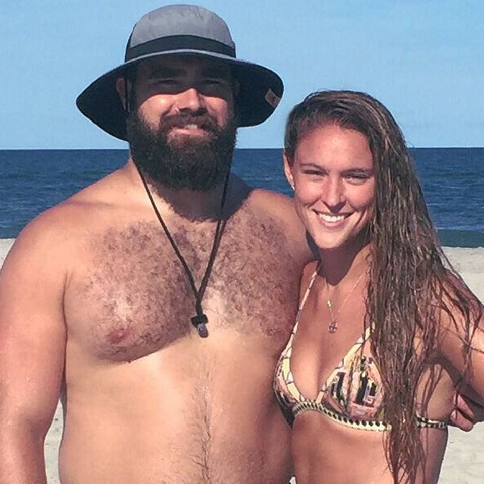 Jason Kelce and Kylie Kelce in a 2016 Instagram photoCredit: Kylie Kelce/Instagram