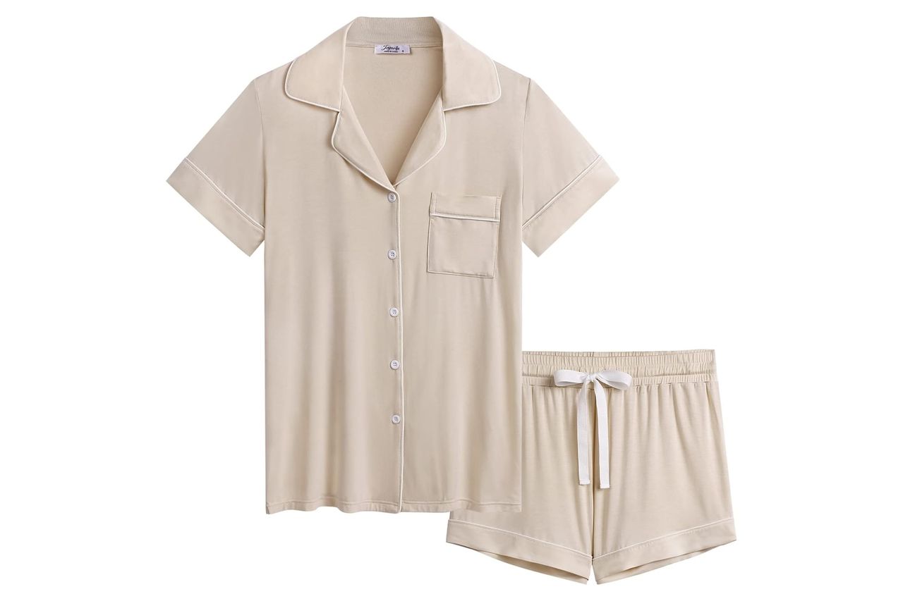 Joyaria Womens Cooling Bambo Viscose Pajamas Credit: Amazon