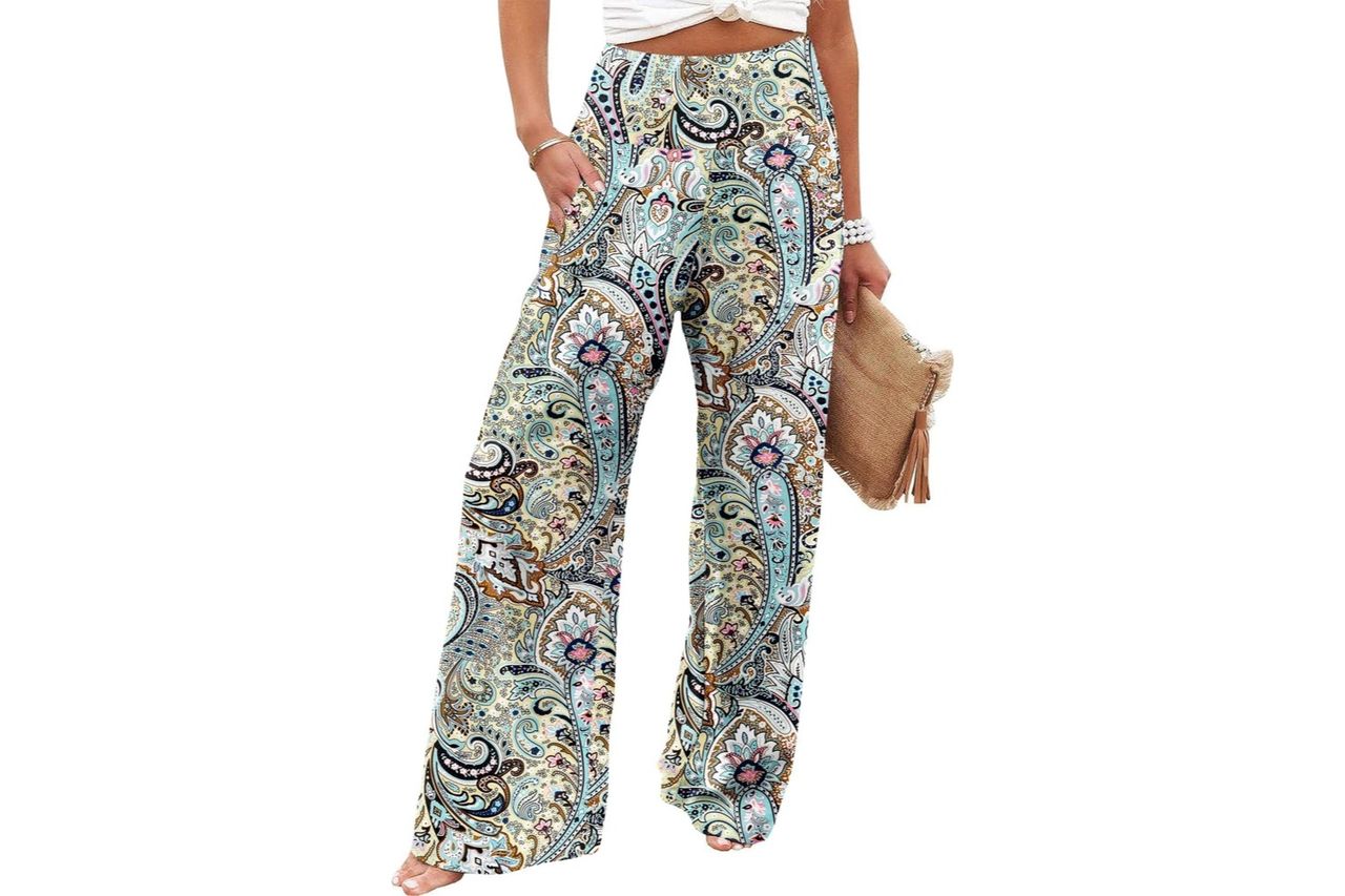 jzc womens palazzo lounge pants Credit: Amazon