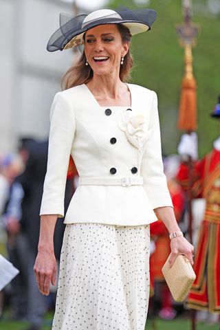 Kate Middleton at a Buckingham Palace garden party on May 8, 2026.Credit: Aaron Chown / POOL / AFP via Getty