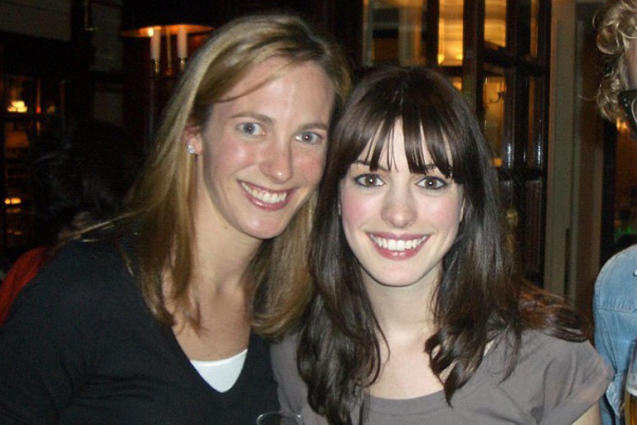 Lauren Weisberger and Anne Hathaway in 2005.Credit: Lauren Weisberger/Instagram
