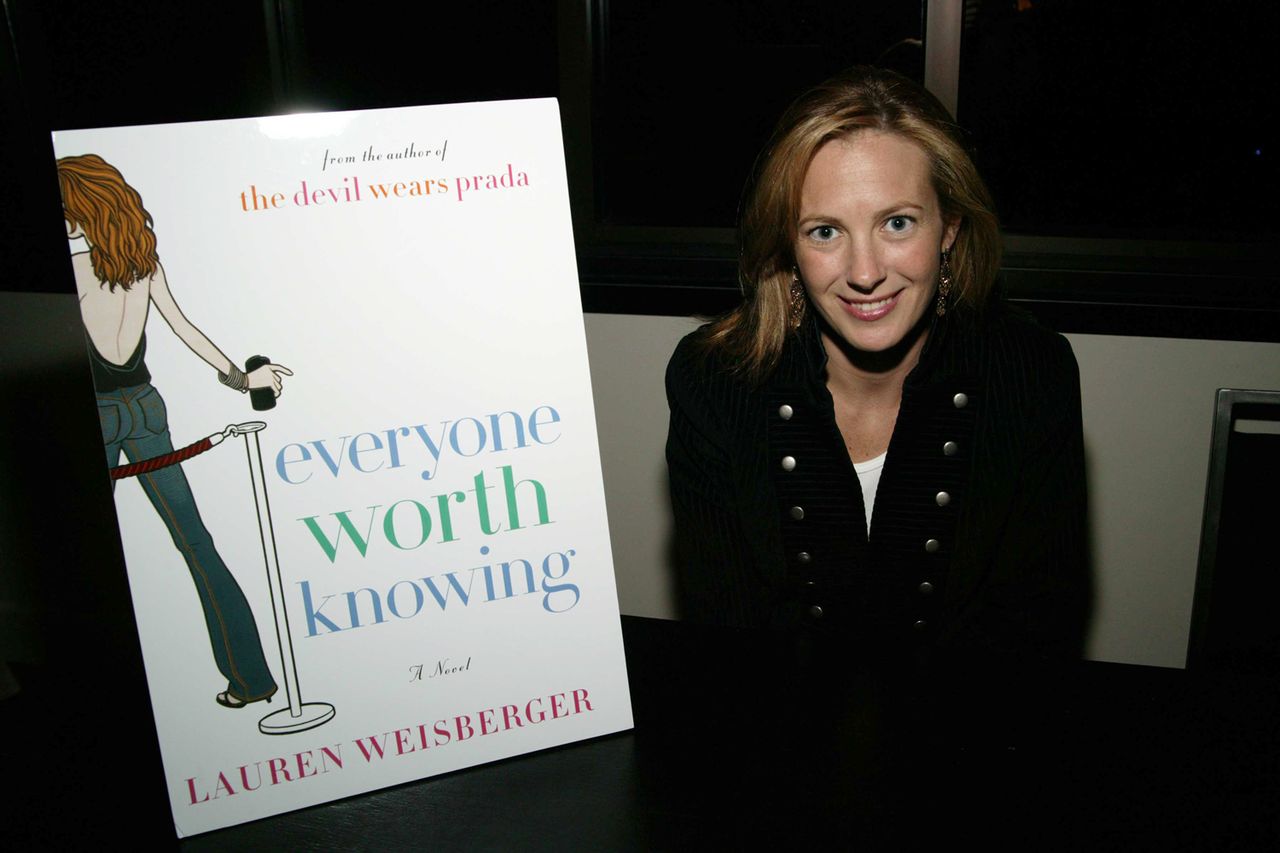 Lauren Weisberger attends an event for her new book, Everyone Worth Knowing on October 17, 2005 in Los Angeles, CA.Credit: Scott Kowlchyk/Patrick McMullan via Getty