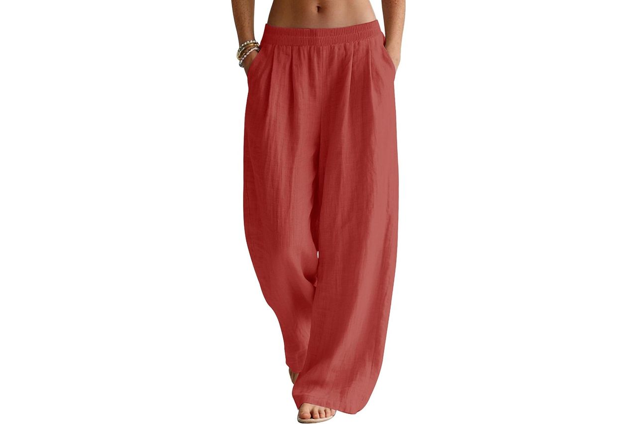lomon linen pants women wide leg palazzo summer Credit: Amazon