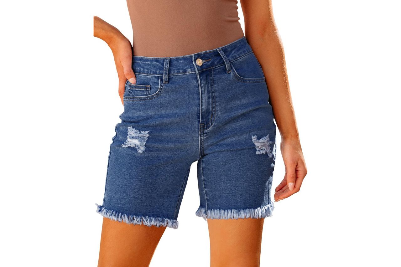 luvamia jean shorts for women high waisted Credit: Amazon