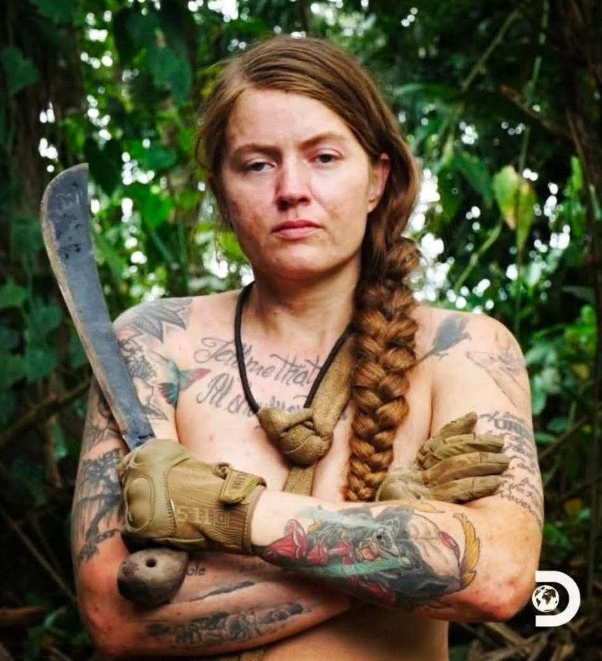 Mandy Horvath on Naked and Afraid.Credit: Discovery Channel