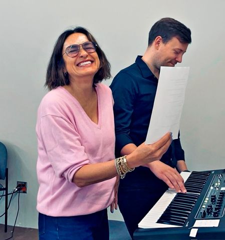 Mariska Hargitay at rehearsal for 'Every Brilliant Thing'Credit: Mariska Hargitay/Instagram
