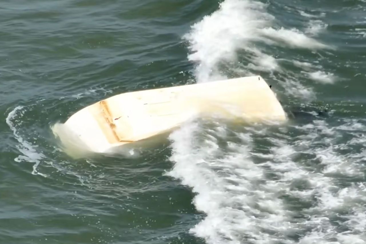 Capsized boatCredit: Town of Oak Island