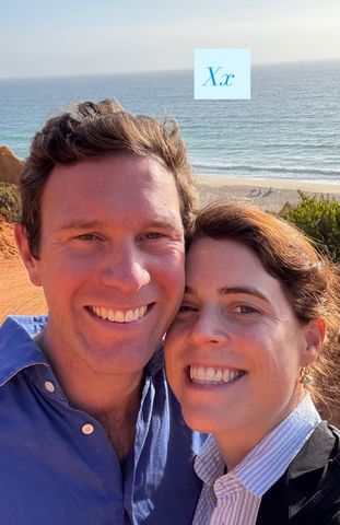 Jack Brooksbank and Princess Eugenie in a photo she posted on May 3, 2026.Credit: Princess Eugenie/Instagram