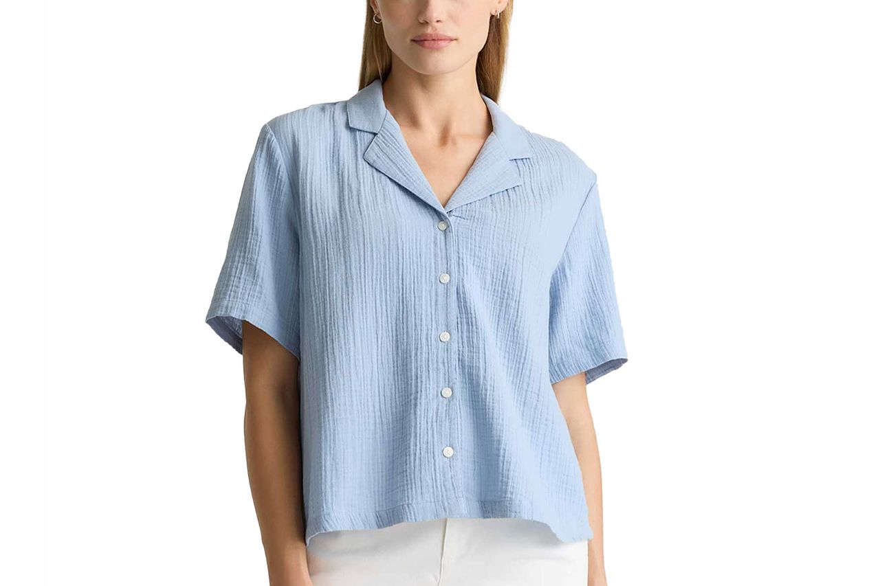 quince 100 organic cotton gauze short sleeve Credit: Quince