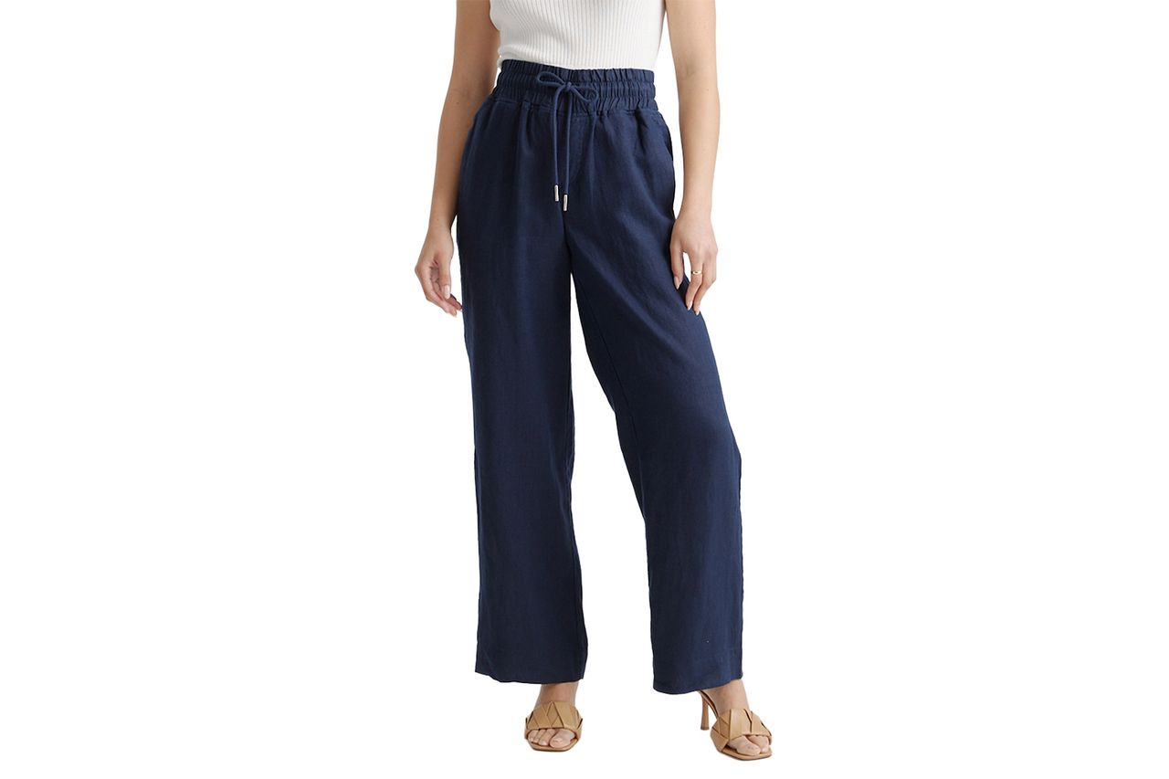 Quince 100% European Linen Wide Leg Pants Credit: Quince
