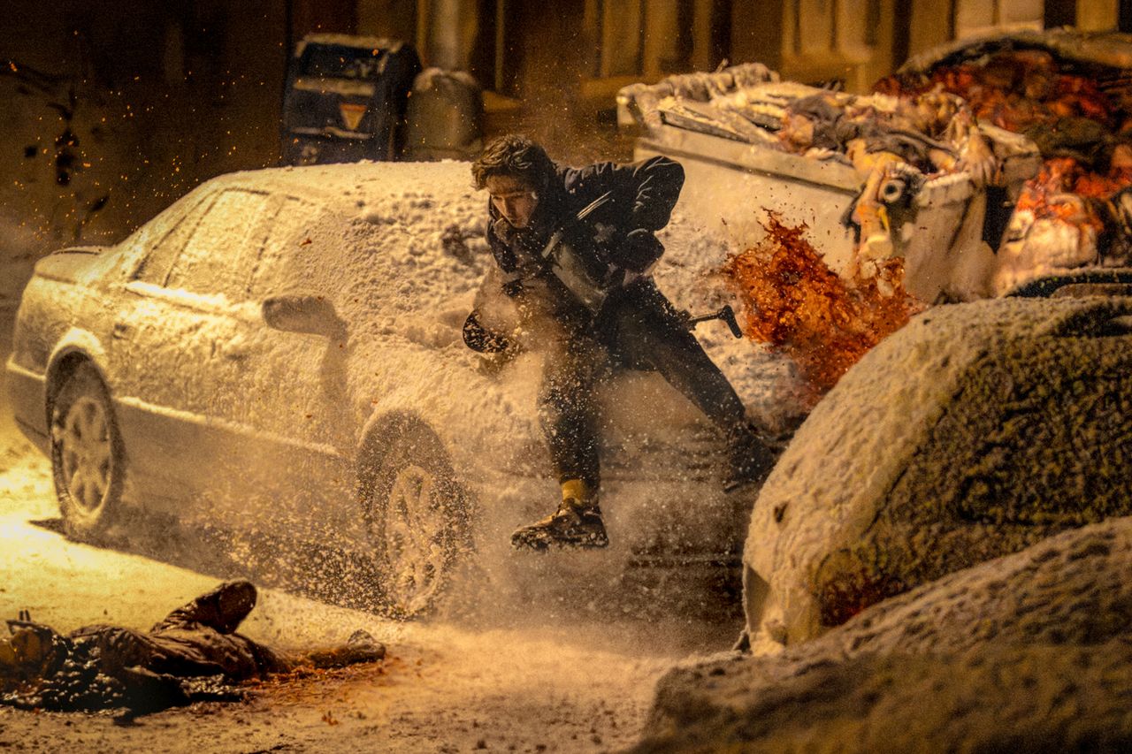 Austin Abrams in 'Resident Evil' (2026).Credit: Dušan Martinček/Sony Pictures