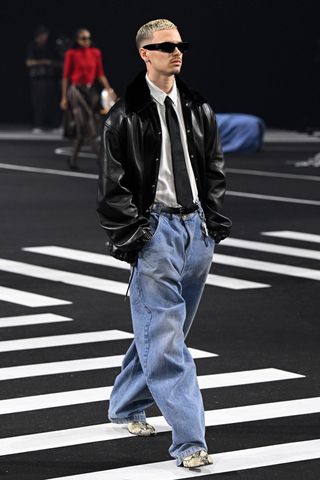 Beckham walks the runway during the Willy Chavarria Menswear Fall/Winter 2026-2027 show.Credit: Kristy Sparow/Getty