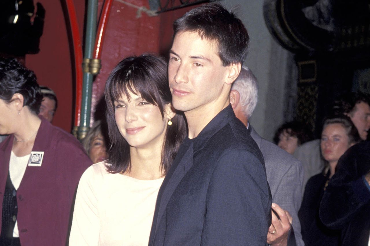 Sandra Bullock and Keanu Reeves attend the premiere of 'Speed' at Mann's Chinese Theater in L.A. on June 7, 1994Credit: Ron Galella/Ron Galella Collection via Getty