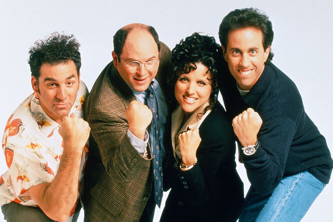 (L-R) Michael Richards, Jason Alexander, Julia Louis-Dreyfus and Jerry Seinfeld in 'Seinfeld'Credit: NBC/Getty