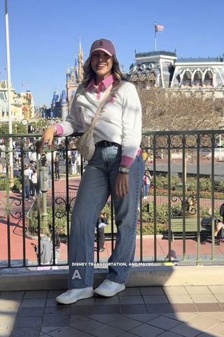 Sydney posing in front of Cinderella CastleCredit: @syd_sends_you