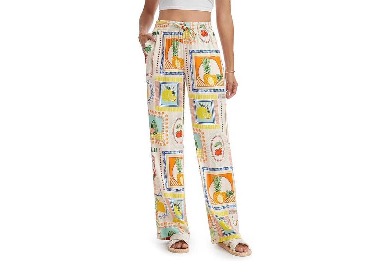 Tapata Inseam Printed Linen Pants Credit: Amazon