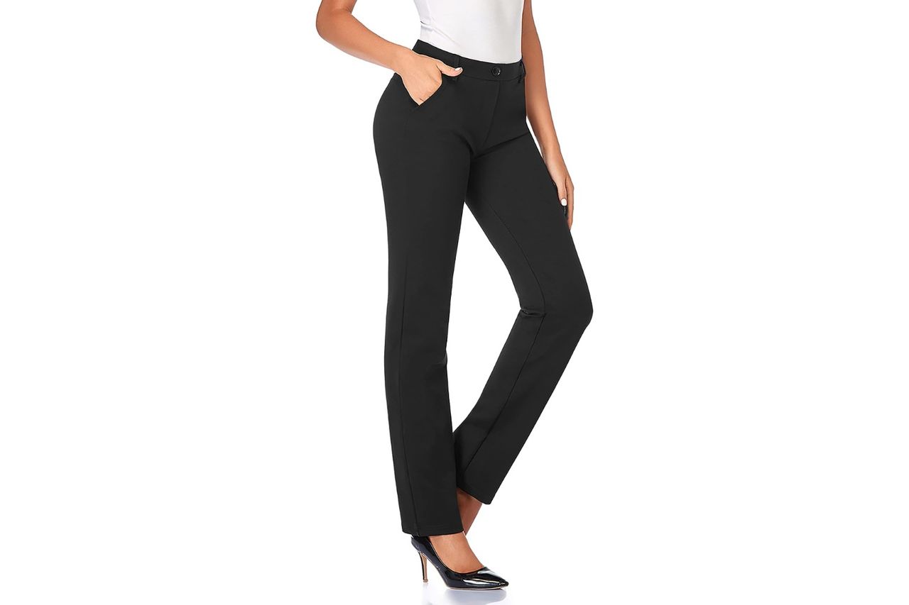 tapata womens stretchy straight dress pants Credit: Amazon