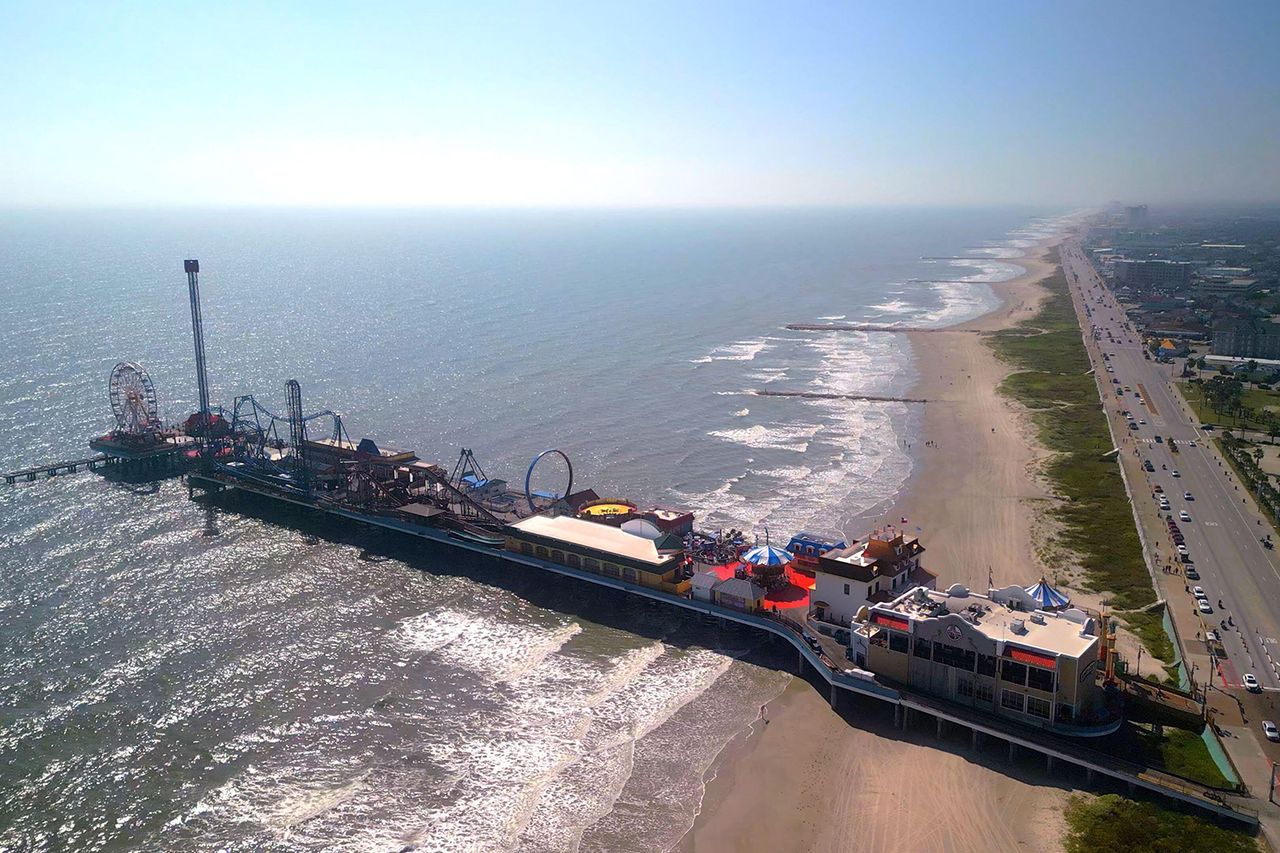 Pleasure Beach in Galveston, TexasCredit: Alamy