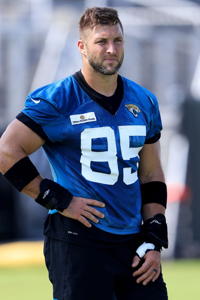 Tim Tebow when he played for the Jacksonville Jaguars in 2021.Credit: Sam Greenwood/Getty Images