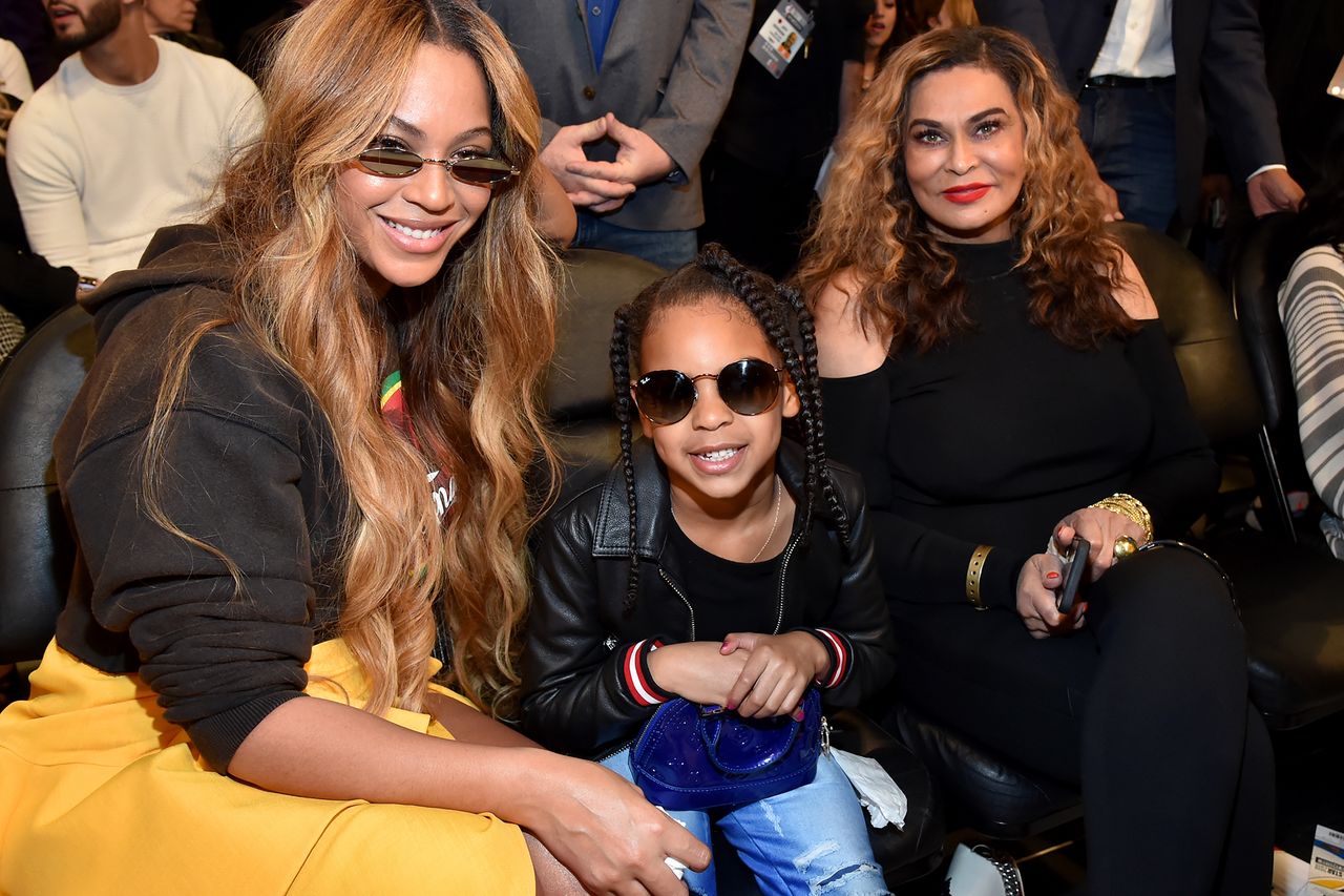 Beyoncé, Blue Ivy and Tina Knowles in 2018Credit: Kevin Mazur/WireImage
