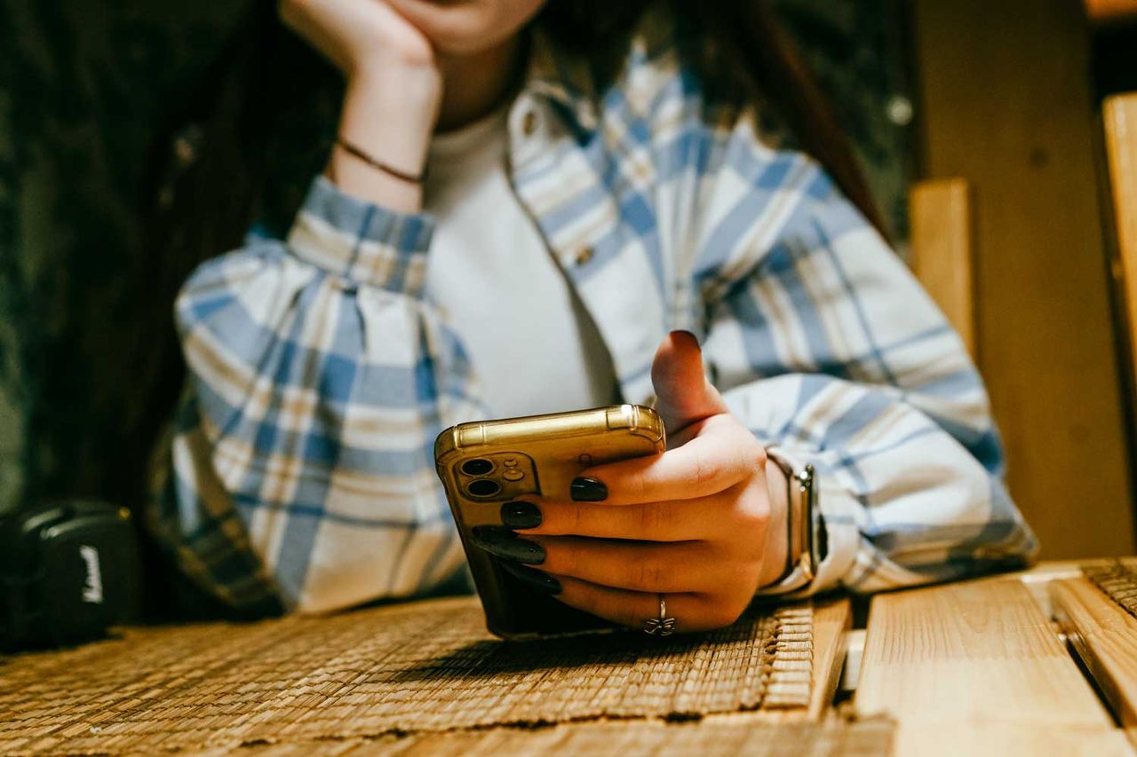 A young person on a smartphone (stock image)Credit: Getty